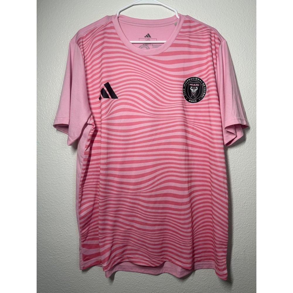 Adidas Inter Miami CF Lionel Messi 10 Pink Jersey Mens Large MLS Soccer Shirt‎ - Picture 2 of 9